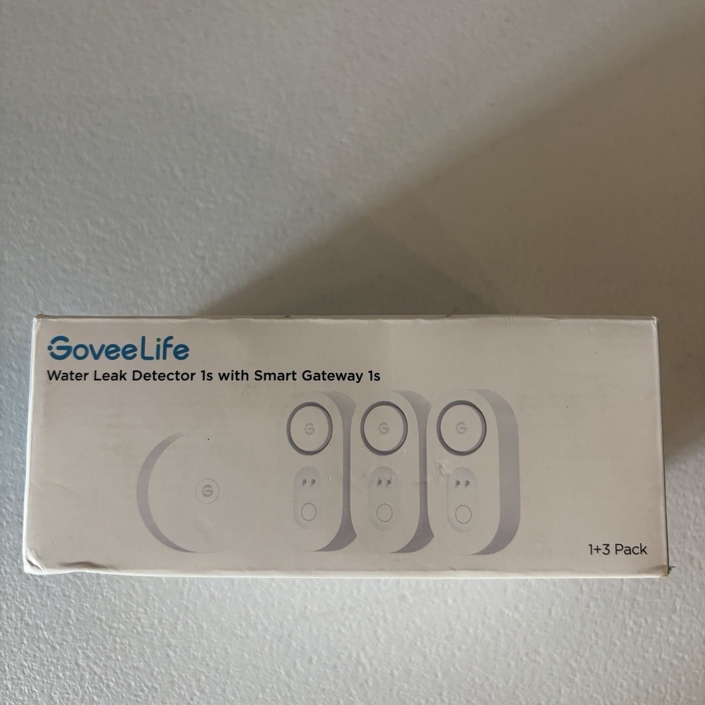 Govee Life Water Leak Detector 1S With Smart Gateway (1+3 Pack) 2 Packs Total